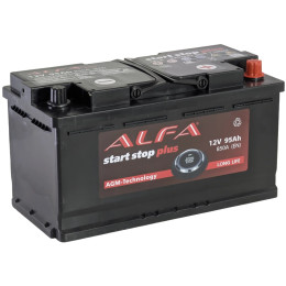 Аккумулятор ALFA AGM 95 R (95 А·ч / 850 А) правый плюс