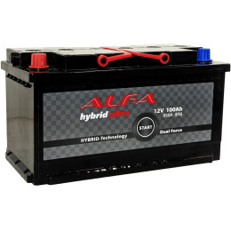 Аккумулятор ALFA Hybrid 100 L (100 А·ч / 850 А) левый плюс