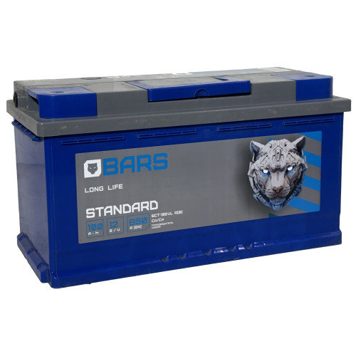 Аккумулятор BARS Standard 100 R (100 А·ч / 850 А) с правым плюсом