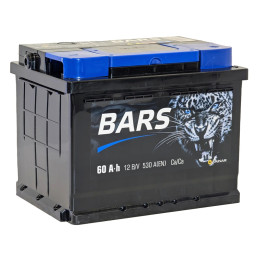 Аккумулятор BARS 60 R (60 А·ч / 530 А) правый плюс