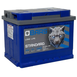 Аккумулятор BARS Standard 62 R (62 А·ч / 600 А) правый плюс