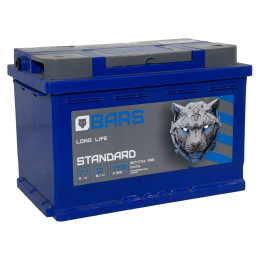Аккумулятор BARS Standard 77 R (77 А·ч / 750 А) правый плюс
