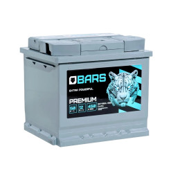 Аккумулятор BARS Premium 50 R (50 А·ч / 450 А) правый плюс