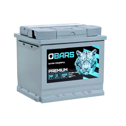 Аккумулятор BARS Premium 50 R (50 А·ч / 450 А) с правым плюсом