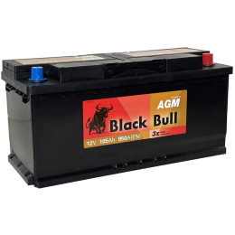 Аккумулятор BLACK BULL AGM 105 R (105 А·ч / 950 А) правый плюс