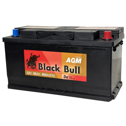 Аккумулятор BLACK BULL AGM 80 R (80 А·ч / 800 А) правый плюс