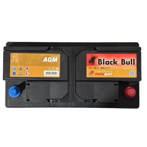 Аккумулятор BLACK BULL AGM 80 R (80 А·ч / 800 А) правый плюс