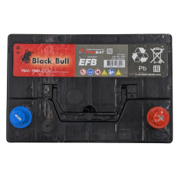 Аккумулятор BLACK BULL Asia EFB 75 R (75 А·ч / 750 А) правый плюс