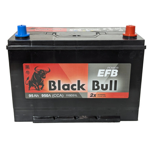 Аккумулятор BLACK BULL Asia EFB 95 R (95 А·ч / 950 А) правый плюс
