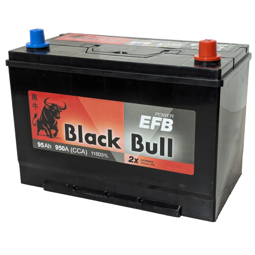 Аккумулятор BLACK BULL Asia EFB 95 R (95 А·ч / 950 А) правый плюс