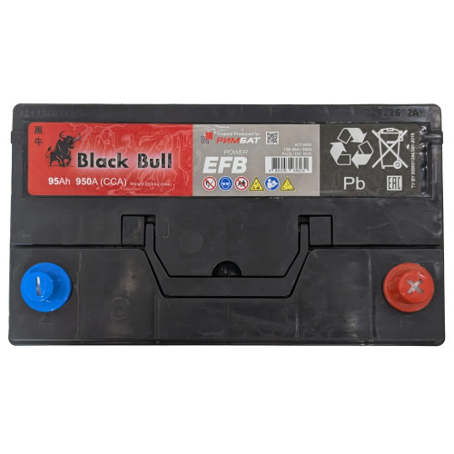 Аккумулятор BLACK BULL Asia EFB 95 R (95 А·ч / 950 А) правый плюс