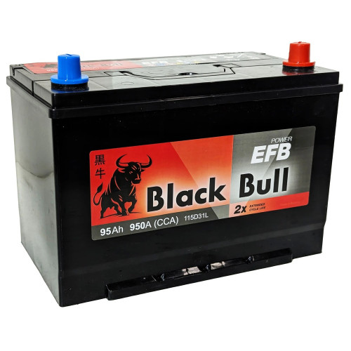 Аккумулятор BLACK BULL Asia EFB 95 R (95 А·ч / 950 А) правый плюс