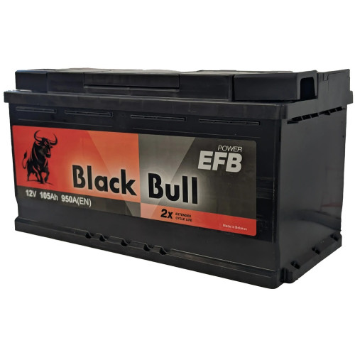 Аккумулятор BLACK BULL EFB 105 R (105 А·ч / 950 А) правый плюс