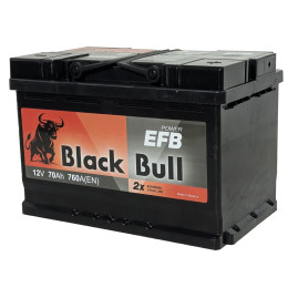 Аккумулятор BLACK BULL EFB 70 R (70 А·ч / 760 А) правый плюс