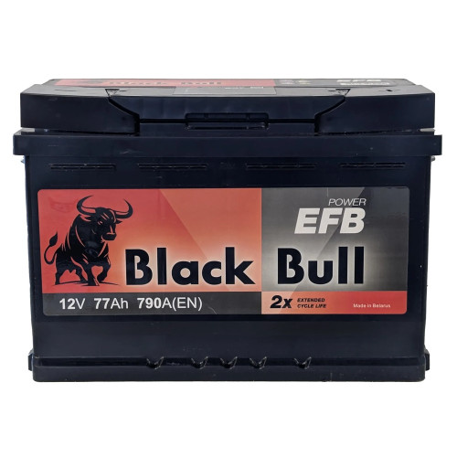 Аккумулятор BLACK BULL EFB 77 R (77 А·ч / 790 А) правый плюс