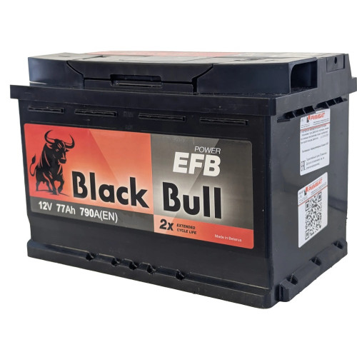 Аккумулятор BLACK BULL EFB 77 R (77 А·ч / 790 А) правый плюс