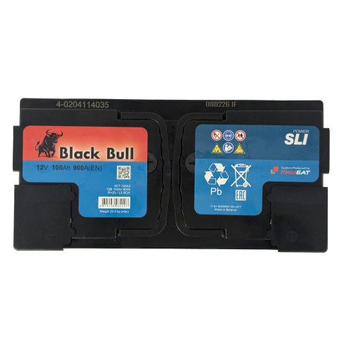Аккумулятор BLACK BULL SLI 100 R (100 А·ч / 900 А) правый плюс