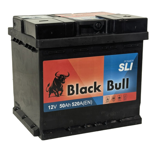 Аккумулятор BLACK BULL SLI 50 R (50 А·ч / 520 А) правый плюс
