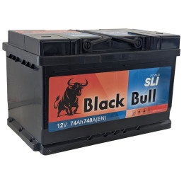 Аккумулятор BLACK BULL SLI 74 R низкий (74 А·ч / 740 А) правый плюс