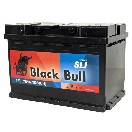 Аккумулятор BLACK BULL SLI 75 R (75 А·ч / 750 А) правый плюс