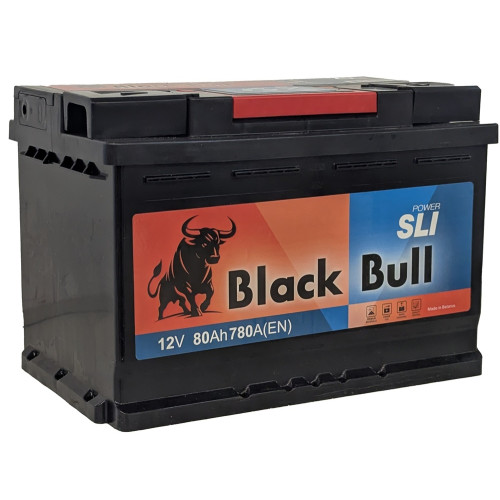 Аккумулятор BLACK BULL SLI 80 R (80 А·ч / 780 А) правый плюс