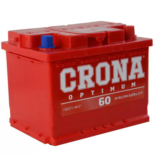 Аккумулятор Crona 6СТ-60 Евро (60 А·ч / 500 А) для легковых автомобилей