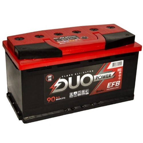 Аккумулятор Duo Power EFB 90Ah (90 А·ч / 820 А) для легковых автомобилей
