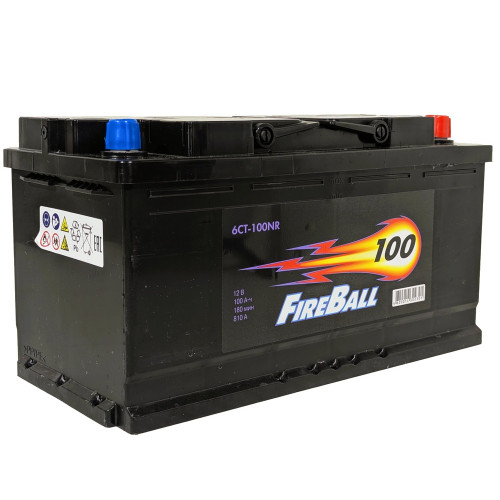 Аккумулятор FireBall 100 R (100 А·ч / 810 А) для легковых автомобилей