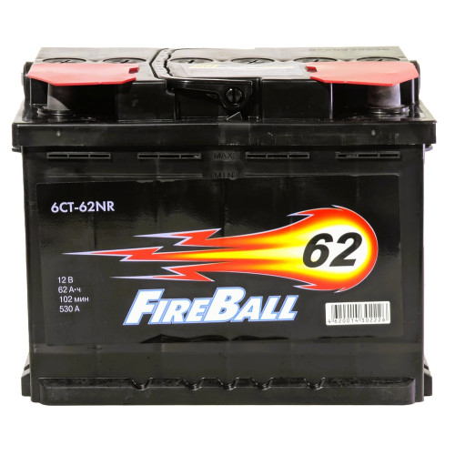 Аккумулятор FireBall 62 R (62 А·ч / 530 А) для легковых автомобилей