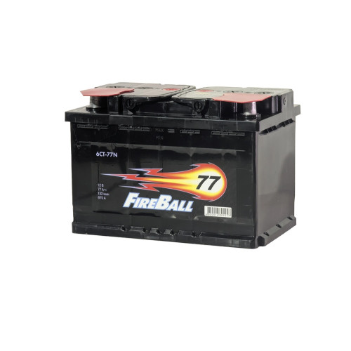 Аккумулятор FireBall 77 L (77 А·ч / 670 А) для легковых автомобилей