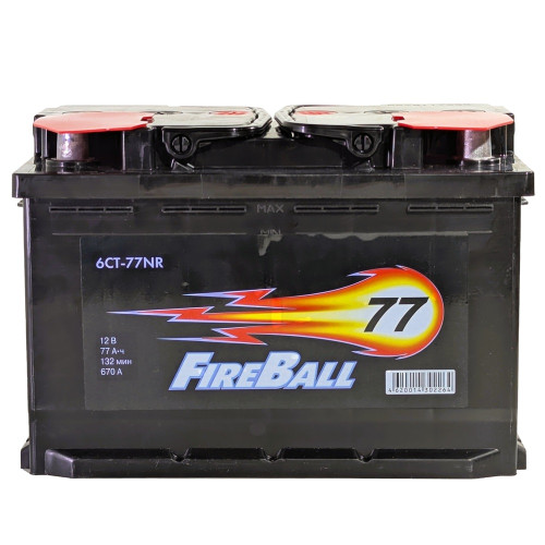 Аккумулятор FireBall 77 R (77 А·ч / 670 А) для легковых автомобилей