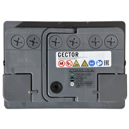 Аккумулятор GECTOR 60 R (60 А·ч / 600 А) для легковых автомобилей