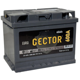 Аккумулятор GECTOR 60 R (60 А·ч / 600 А) для легковых автомобилей