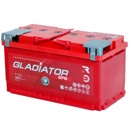Аккумулятор GLADIATOR EFB 110 R (110 А·ч / 960 А) для легковых автомобилей