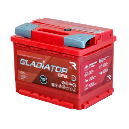 Аккумулятор GLADIATOR EFB 65 R (65 А·ч / 650 А) для легковых автомобилей