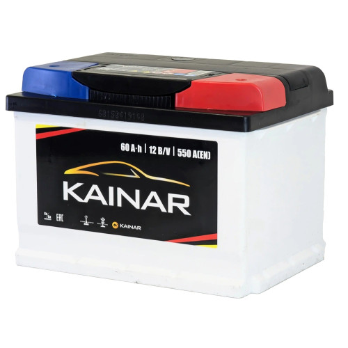 Аккумулятор Kainar 60-R НИЗКИЙ (60 А·ч / 550 А) для легковых автомобилей