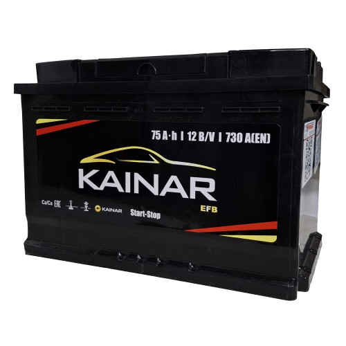 Аккумулятор Kainar EFB-75-R (75 А·ч / 730 А) для легковых автомобилей