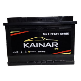Аккумулятор Kainar EFB-75-R (75 А·ч / 730 А) для легковых автомобилей