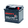 Аккумулятор KRAFT AGM 50 R (50 А·ч / 570 А) для легковых автомобилей