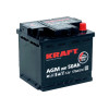 Аккумулятор KRAFT AGM 50 R (50 А·ч / 570 А) для легковых автомобилей