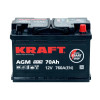 Аккумулятор KRAFT AGM 70 R (70 А·ч / 760 А) для легковых автомобилей