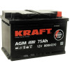 Аккумулятор KRAFT AGM 75 R (75 А·ч / 800 А) для легковых автомобилей