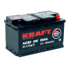 Аккумулятор KRAFT AGM 80 R (80 А·ч / 800 А) для легковых автомобилей