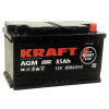 Аккумулятор KRAFT AGM 85 R (85 А·ч / 850 А) для легковых автомобилей
