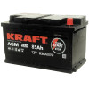 Аккумулятор KRAFT AGM 85 R (85 А·ч / 850 А) для легковых автомобилей