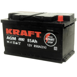 Аккумулятор KRAFT AGM 85 R (85 А·ч / 850 А) для легковых автомобилей