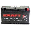 Аккумулятор KRAFT AGM 92 R (92 А·ч / 850 А) для легковых автомобилей