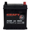 Аккумулятор KRAFT AGM Asia 40 JR (40 А·ч / 330 А) для легковых автомобилей