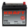Аккумулятор KRAFT EFB Asia 50 JR (50 А·ч / 500 А) для легковых автомобилей