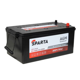 Аккумулятор SPARTA AGM  (210 А·ч / 1200 А) для грузовых автомобилей и спецтехники